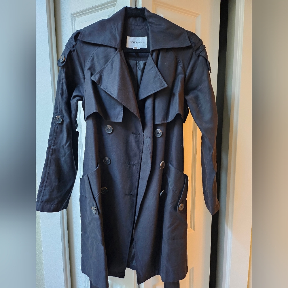 BCBGeneration Elegant Trench Coat Navy - Size XS
